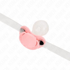 KINK - MORDAZA FORMA CHUPETE 5.5 x 4 CM ROSA AJUSTABLE 43-60 CM - piKanteo | Despierta tu lado más piKante