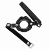 KINK - MORDAZA LABIAL 8 CM CON CORREA DE POLIPIEL NEGRO 63 x 2 CM AJUSTABLE 39-58 CM