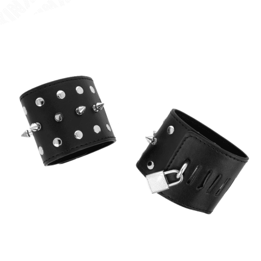 KINK - MUÑEQUERAS ESTILO PUNK CON PINCHOS 25 X 6 CM - Imagen 2