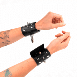 KINK - MUÑEQUERAS ESTILO PUNK CON PINCHOS 25 X 6 CM - piKanteo | Despierta tu lado más piKante