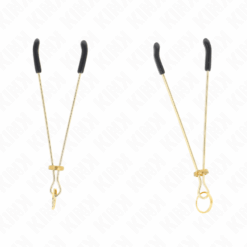 KINK - PINZAS PARA PEZONES FINA DORADO 7 CM