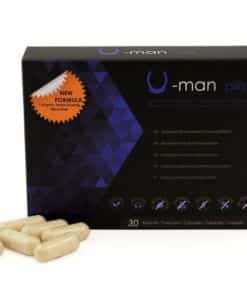 500 COSMETICS - U-MAN AUMENTO TAMAÑO PENE Y POTENCIA SEXUAL - 30 CÁPSULAS
