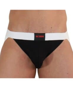 BURN - 004 JOCK BRILLANTE NEGRO / BLANCO XL