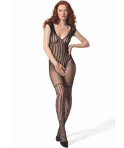 PASSION - BS 103 BODYSTOCKING NEGRO TALLA ÚNICA