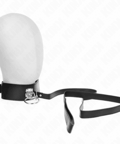 KINK - COLLAR CON CORREA 116 CM CON TACHUELAS CORREA POLIPIEL 50 X 5 CM