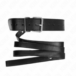 KINK - COLLAR CON CORREA 116 CM FINO NEGRO AJUSTABLE 32-50 CM X 8 CM - piKanteo | Despierta tu lado más piKante