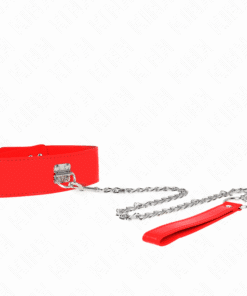 KINK - COLLAR CON CORREA 65 CM ANCHO ROJO AJUSTABLE 33.5-41 CM X 5 CM