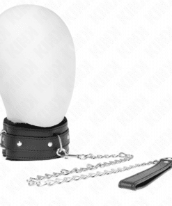 KINK - COLLAR CON CORREA 65 CM CON RESTRICCIONES NEGRO AJUSTABLE 36-42 CM X 5.5 CM