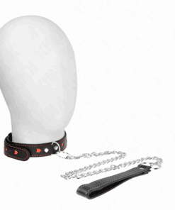 KINK - COLLAR CON CORREA 65 CM DETALLES CORAZÓN 52.5 X 2.5 CM