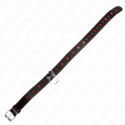 KINK - COLLAR CON CORREA 65 CM DETALLES CORAZÓN 52.5 X 2.5 CM - piKanteo | Despierta tu lado más piKante