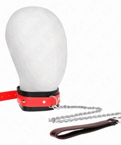 KINK - COLLAR CON CORREA 65 CM ROJO AJUSTABLE 36-43 CM X 5 CM
