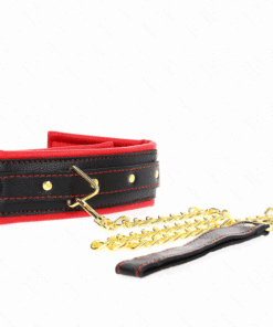 KINK - COLLAR CON CORREA ESPONJA IMITACIÓN CUERO MODELO 2 AJUSTABLE 37-54 CM X 3 CM