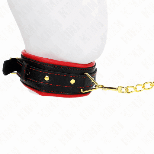 KINK - COLLAR CON CORREA ESPONJA IMITACIÓN CUERO MODELO 2 AJUSTABLE 37-54 CM X 3 CM - Imagen 3