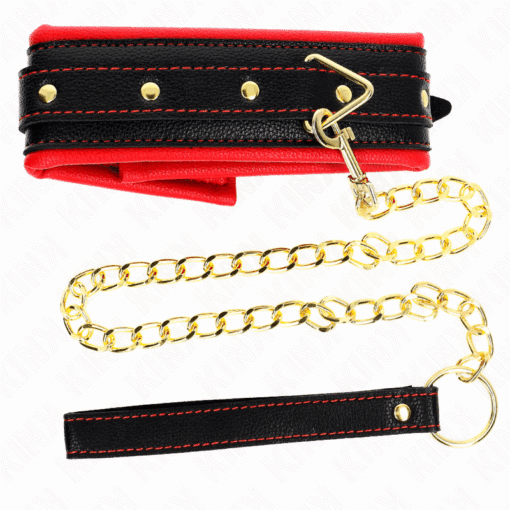 KINK - COLLAR CON CORREA ESPONJA IMITACIÓN CUERO MODELO 2 AJUSTABLE 37-54 CM X 3 CM - Imagen 4