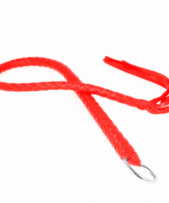 KINK - LÁTIGO DE SERPIENTE CON ANILLO DE MANO ROJO 65 CM