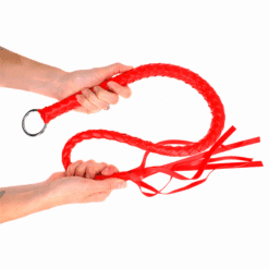 KINK - LÁTIGO DE SERPIENTE CON ANILLO DE MANO ROJO 65 CM - piKanteo | Despierta tu lado más piKante