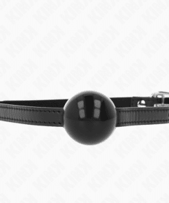 KINK - MORDAZA DE BOLA 4 CM SÓLIDA SIMPLE NEGRO 65 x 1.5 CM