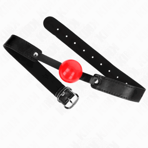 KINK - MORDAZA DE BOLA 4 CM SUAVE DE TPE MODELO 1 66 x 2.5 CM AJUSTABLE 41-61 CM - Imagen 2