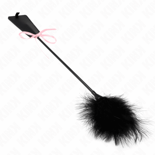 KINK - PLUMAS PARA COSQUILLAS CON LAZO DE CINTA ROSA 49 CM - Imagen 2