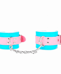 KINK - MUÑEQUERAS CHIC AZUL / ROSA AJUSTABLE 16-28 CM X 5 CM