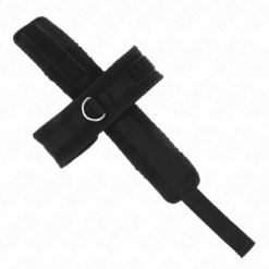 KINK - MUÑEQUERAS CRUZADA NEGRO 34 X 5.5 CM - piKanteo | Despierta tu lado más piKante