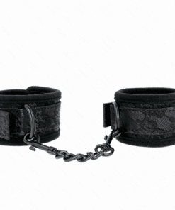 KINK - MUÑEQUERAS DE ENCAJE Y NEOPRENO AJUSTABLE NEGRO 20-29 CM X 5 CM