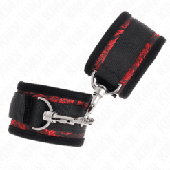 Alternative view of KINK - MUÑEQUERAS DISEÑO ESCÁNDALO ROJO-NEGRO