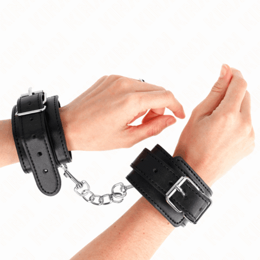 KINK - MUÑEQUERAS FINAS NEGRO AJUSTABLE 21-33 CM - Imagen 4