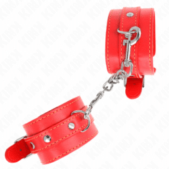 KINK - MUÑEQUERAS FINAS ROJO AJUSTABLE 21-33 CM - piKanteo | Despierta tu lado más piKante