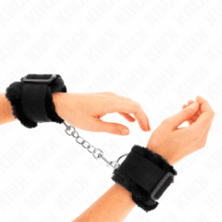 KINK - MUÑEQUERAS FORRADA NEGRO AJUSTABLE 17-31 CM X 7 CM - piKanteo | Despierta tu lado más piKante