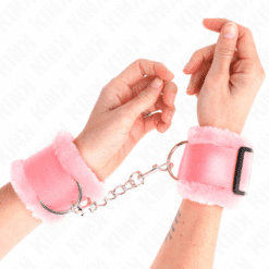 KINK - MUÑEQUERAS FORRADA ROSA AJUSTABLE 17-31 CM X 7 CM - piKanteo | Despierta tu lado más piKante