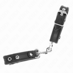 Alternative view of KINK - MUÑEQUERAS MINI NEGRO CON TACHUELAS AJUSTABLE 16-22 CM X 2 CM
