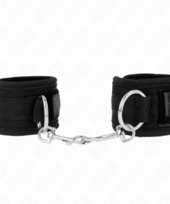 KINK - MUÑEQUERAS NEGRO AJUSTABLE 18-35 CM X 6 CM