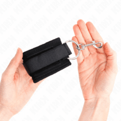 KINK - MUÑEQUERAS NEGRO AJUSTABLE 18-35 CM X 6 CM - piKanteo | Despierta tu lado más piKante