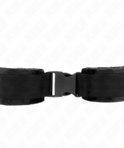 KINK - MUÑEQUERAS NYLON NEGRO MODELO 1 AJUSTABLE 25-35 CM X 6 CM