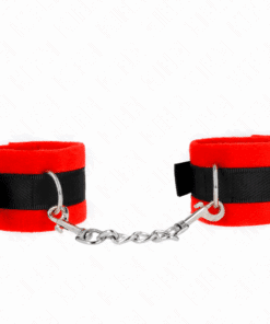 KINK - MUÑEQUERAS PARA PRINCIPIANTES NEGRO-ROJO 30 X 7 CM