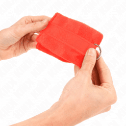 KINK - MUÑEQUERAS PARA PRINCIPIANTES ROJO 30 X 7 CM - piKanteo | Despierta tu lado más piKante