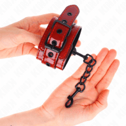 KINK - MUÑEQUERAS ROJO OSCURO 23 X 5 CM - piKanteo | Despierta tu lado más piKante