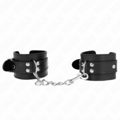 KINK - MUÑEQUERAS SENCILLAS NEGRO AJUSTABLE 20-23 CM X 5.5 CM