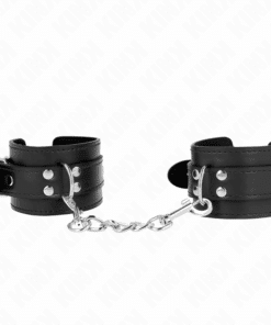 KINK - MUÑEQUERAS SENCILLAS NEGRO AJUSTABLE 20-23 CM X 5.5 CM