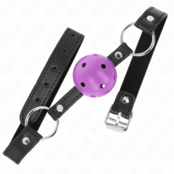 Alternative view of KINK - MORDAZA DE BOLA 4.5 CM MORADO DURA HUECA 63.5 X 2 CM
