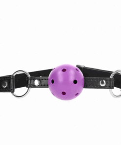 KINK - MORDAZA DE BOLA 4.5 CM MORADO DURA HUECA 63.5 X 2 CM