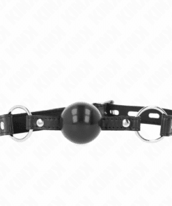 KINK - MORDAZA DE BOLA 4 CM TPE NEGRO 60 x 2 CM