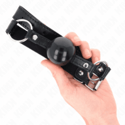 KINK - MORDAZA DE BOLA 4 CM TPE NEGRO 60 x 2 CM - piKanteo | Despierta tu lado más piKante
