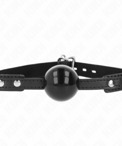KINK - MORDAZA DE BOLA 4 CM SUAVE DE TPE MODELO 3 60 x 2 CM AJUSTABLE 37-52 CM