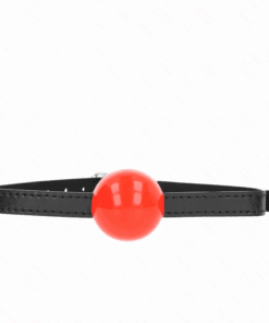 KINK - MORDAZA DE BOLA 4 CM SÓLIDA SIMPLE ROJO 65 x 1.5 CM