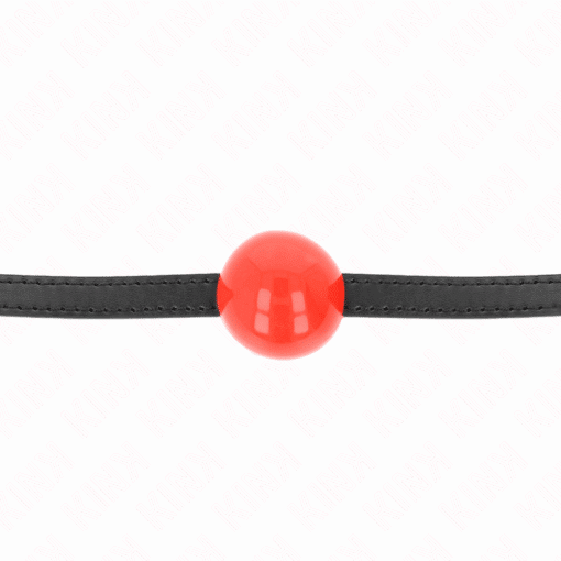 KINK - MORDAZA DE BOLA 4 CM SÓLIDA SIMPLE ROJO 65 x 1.5 CM - Imagen 3
