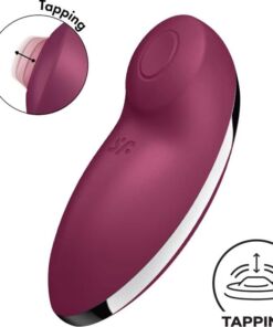 SATISFYER - TAP & CLIMAX 2 VIBRADOR & ESTIMULADOR ROJO