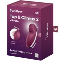 SATISFYER - TAP & CLIMAX 2 VIBRADOR & ESTIMULADOR ROJO - piKanteo | Despierta tu lado más piKante