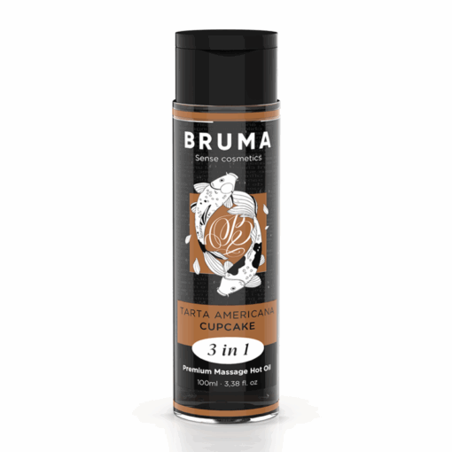 BRUMA - ACEITE DE MASAJE PREMIUM EFECTO CALOR SABOR TARTA AMERICANA 3 EN 1 - 100 ML